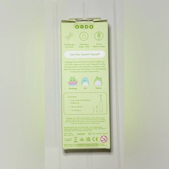 NIB Sonic Kids Battery Squishmallows Toothbrush - Picture 4 of 6